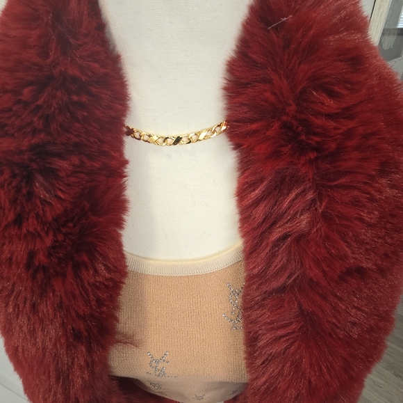 🌹Women's Fur Collar Shawl Cape Women's Knitted Cardigan Cape Top Women's - Picture 4 of 4